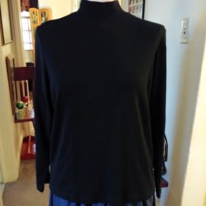 Black Top Kim Rogers Long Sleeve Cotton Shirt